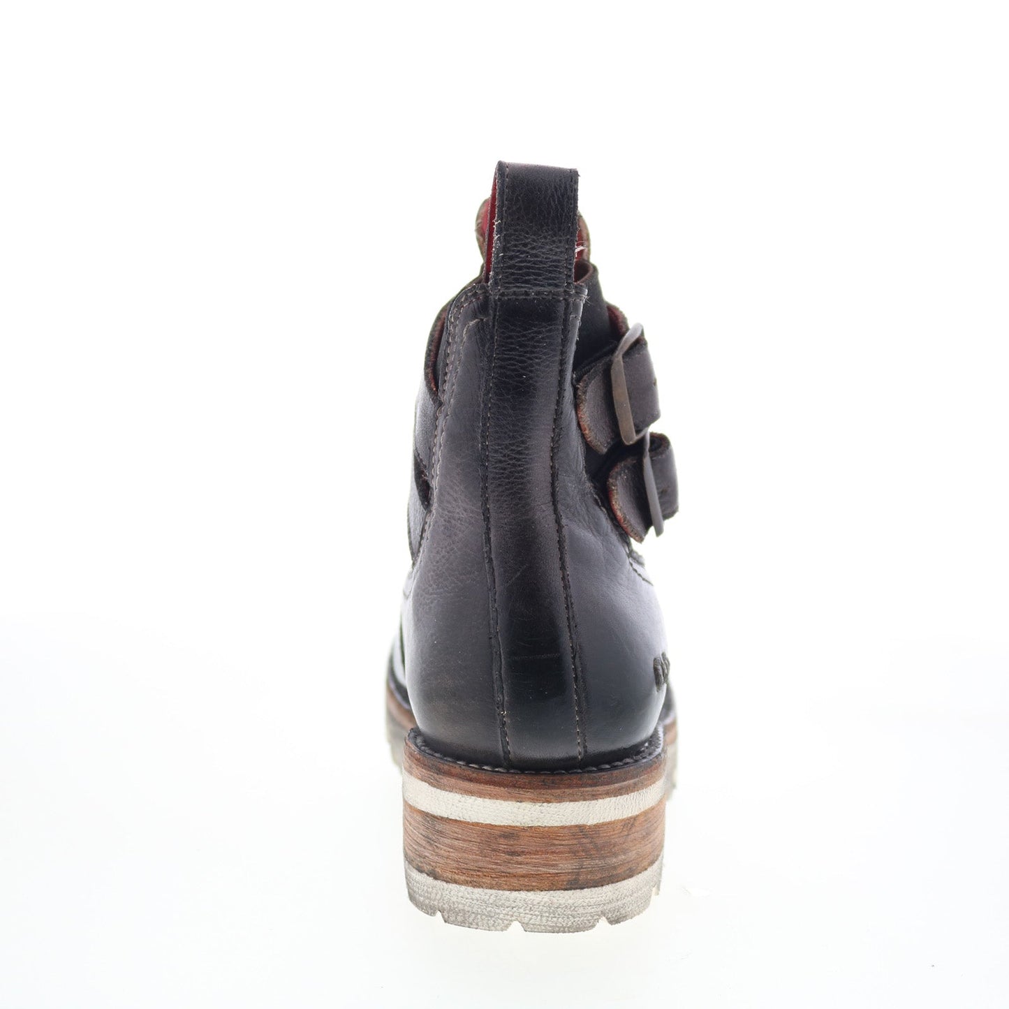 Bed Stu Ginger F393019 Womens Black Leather Hook & Loop Casual Dress Boots