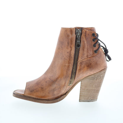 Bed Stu Angelique F399023 Womens Brown Leather Lace Up Ankle & Booties Boots
