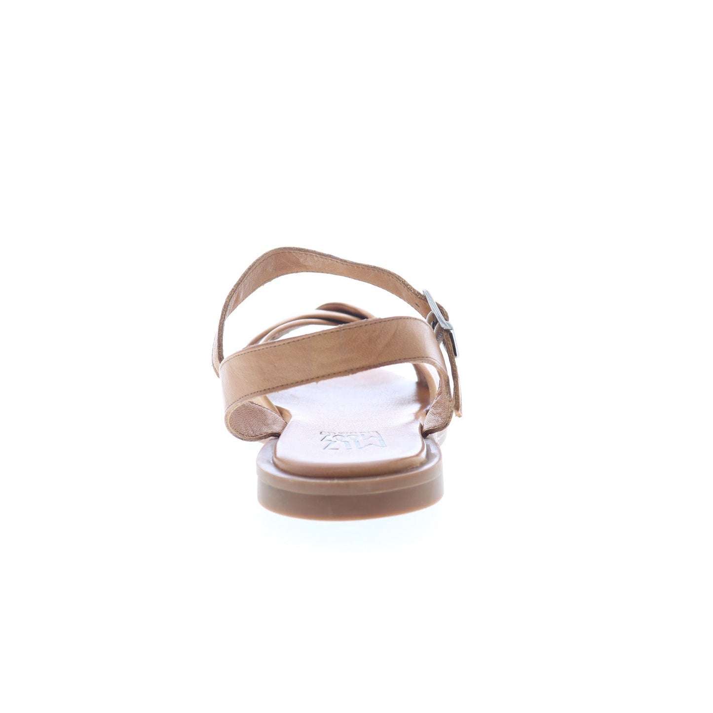 Miz Mooz Fallyn Womens Brown Leather Hook & Loop Strap Sandals Shoes