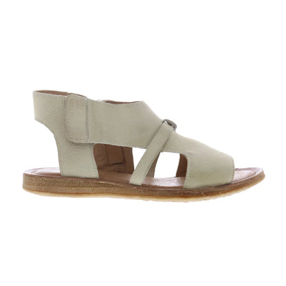 Miz Mooz Finnley Womens Beige Leather Zipper Strap Sandals Shoes