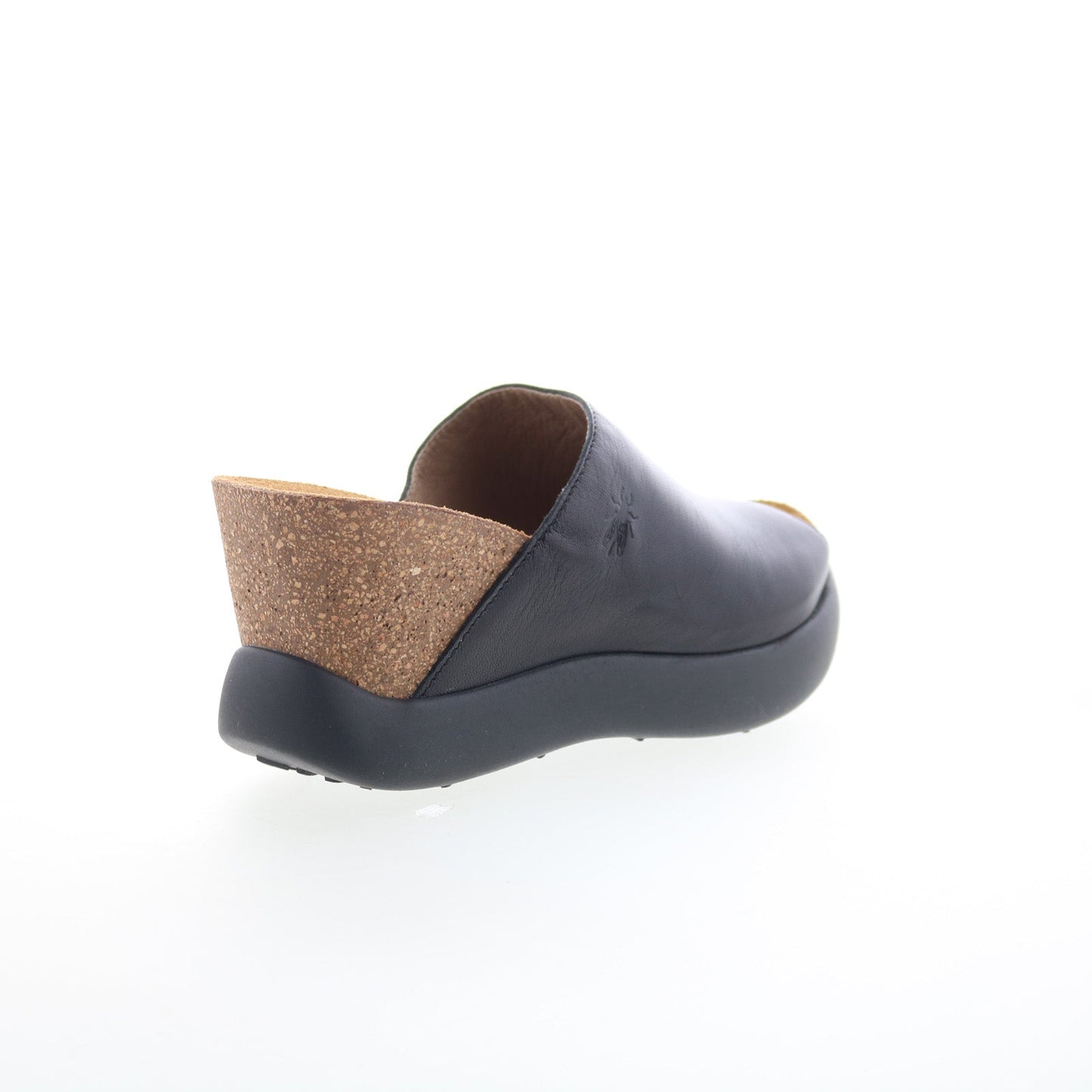 Fly London Gino GINO966FLY-000 Womens Black Leather Slides Sandals Shoes