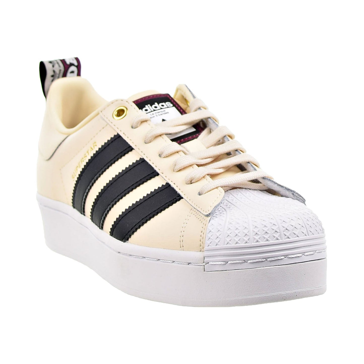 Adidas Superstar Bold Women's Shoes Wonder White-Core Black-Victory Crimson