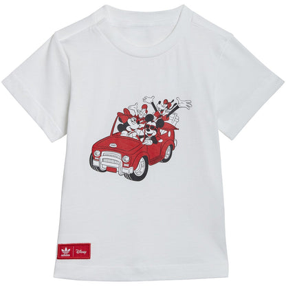 Adidas Disney Mickey And Friends Shorts And Kids' Tee Set White