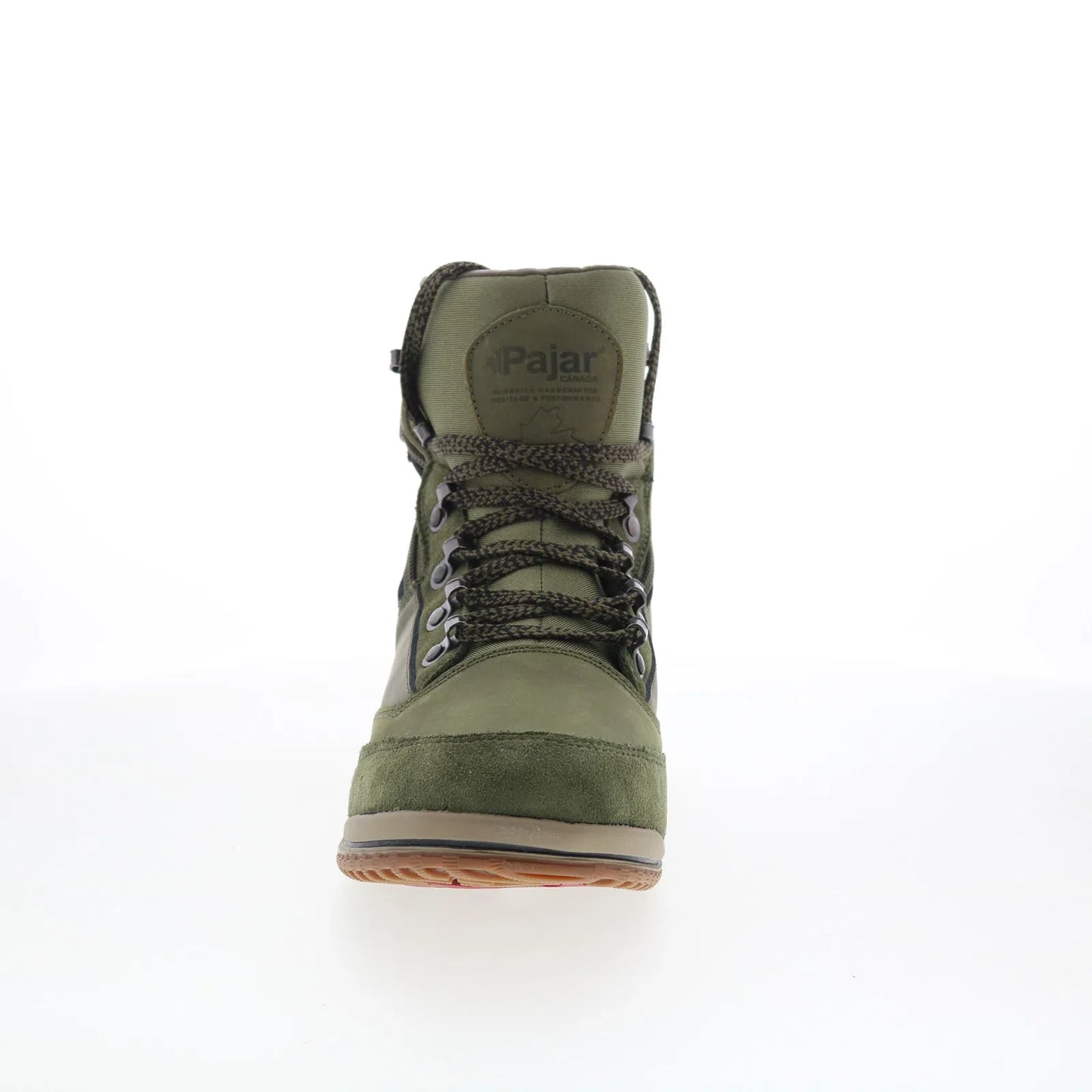 Pajar Janah 52558 Womens Green Suede Lace Up Ankle & Booties Boots