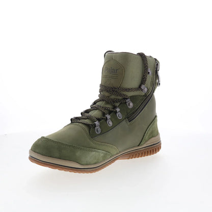 Pajar Janah 52558 Womens Green Suede Lace Up Ankle & Booties Boots