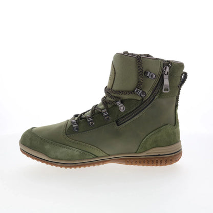 Pajar Janah 52558 Womens Green Suede Lace Up Ankle & Booties Boots