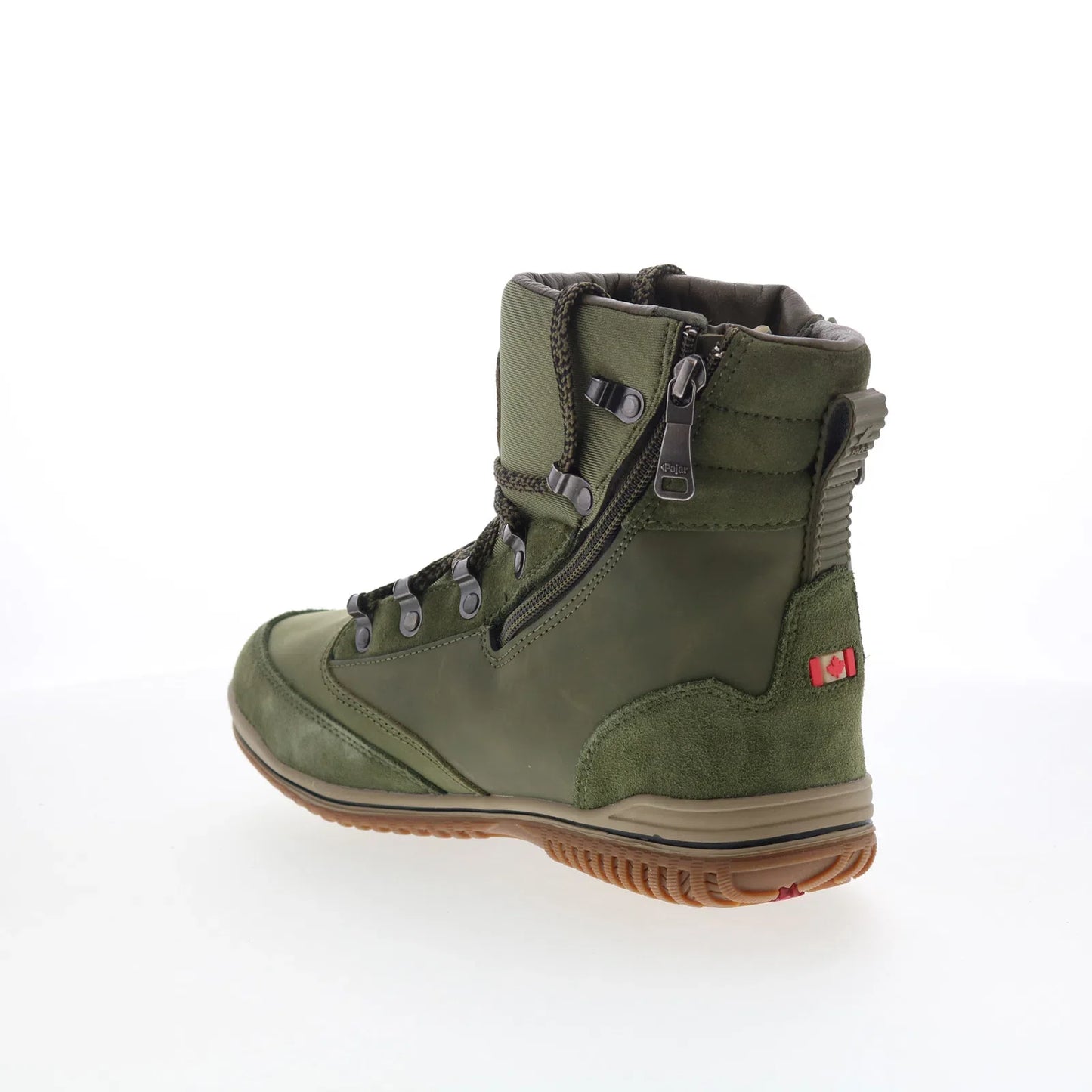 Pajar Janah 52558 Womens Green Suede Lace Up Ankle & Booties Boots