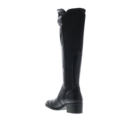Bos. & Co. Jemmy Womens Black Synthetic Zipper Knee High Boots