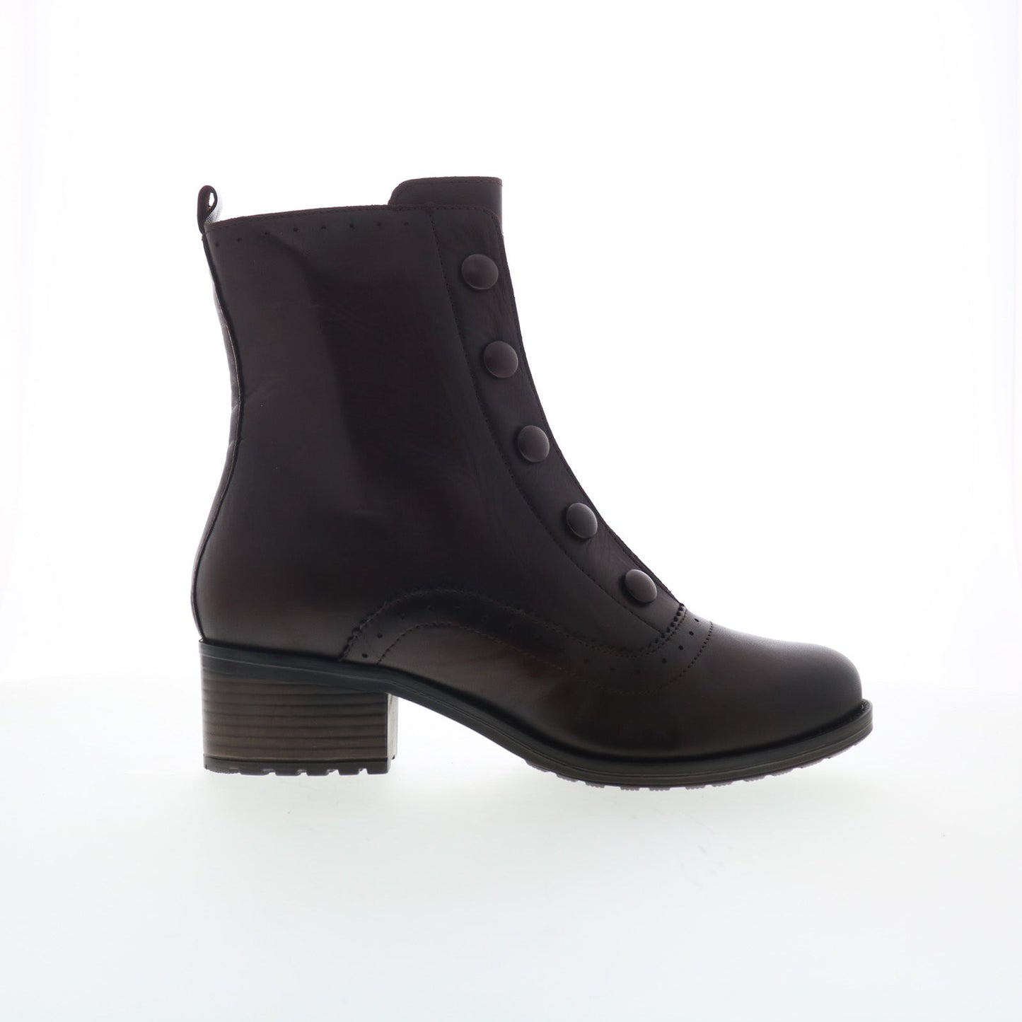 Miz Mooz Jozie Womens Brown Leather Zipper Ankle & Booties Boots