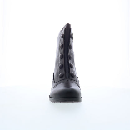 Miz Mooz Jozie Womens Brown Leather Zipper Ankle & Booties Boots