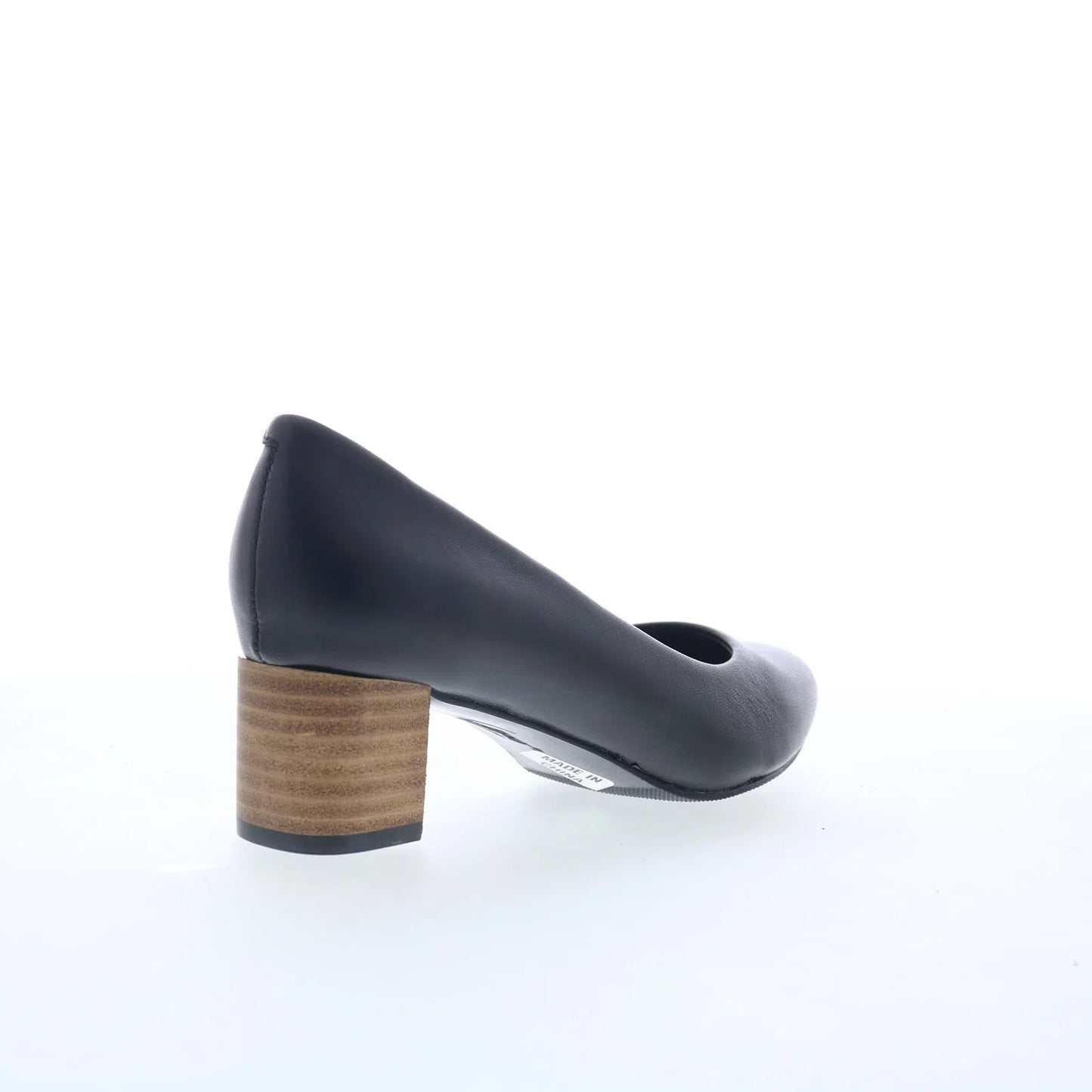 Trotters Kari T1856-087 Womens Black Leather Slip On Pumps Heels Shoes