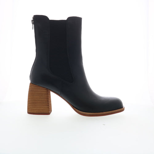 Kork-Ease Arline KE0022203 Womens Black Leather Ankle & Booties Boots