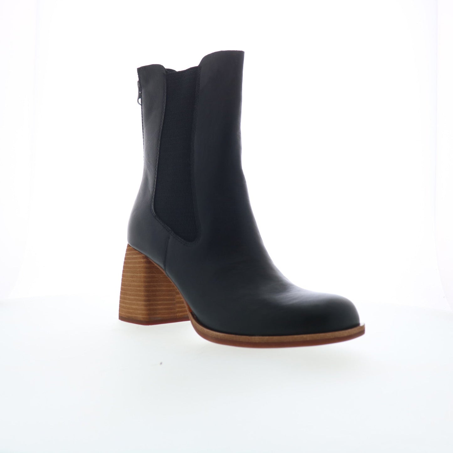 Kork-Ease Arline KE0022203 Womens Black Leather Ankle & Booties Boots