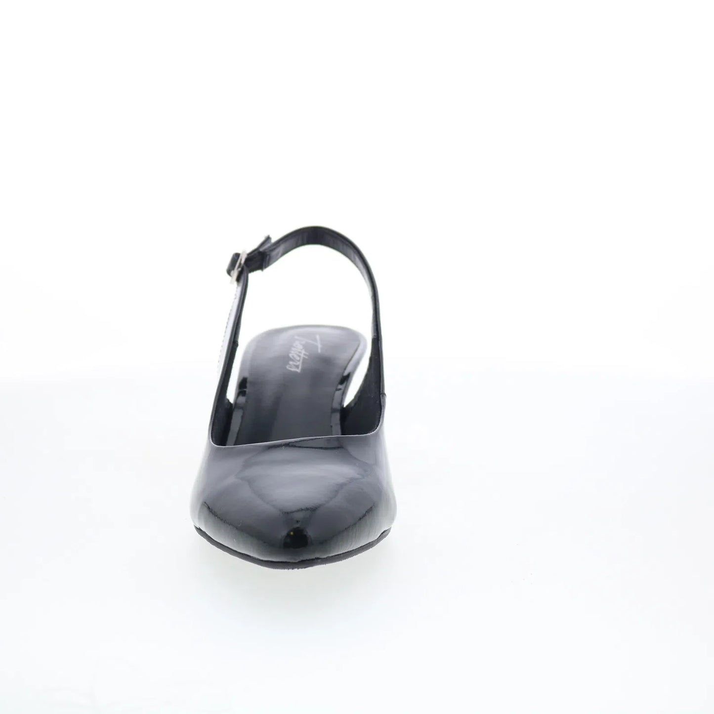 Trotters Keely T1907-005 Womens Black Patent Leather Slingback Heels Shoes
