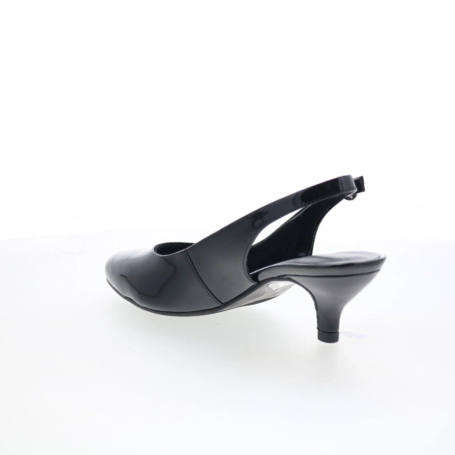 Trotters Keely T1907-005 Womens Black Patent Leather Slingback Heels Shoes