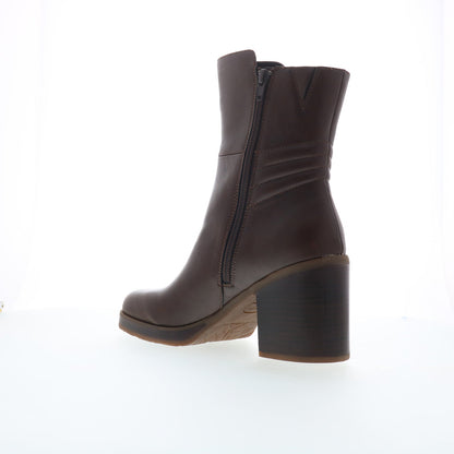 Korks Moergan KR0023123 Womens Brown Leather Ankle & Booties Boots