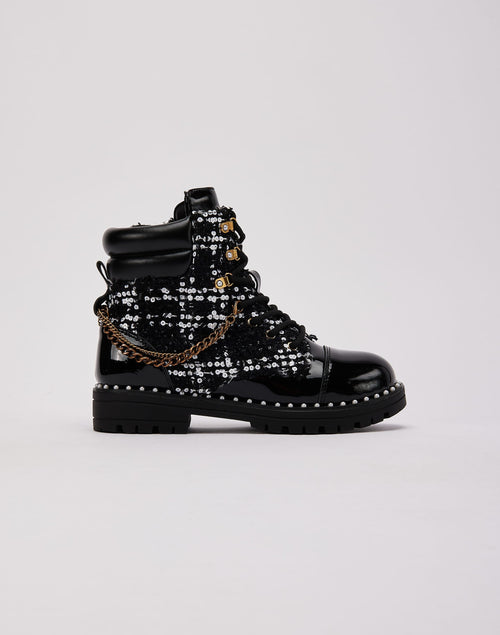 Kurt Geiger Chain Combat Boot Grade-School