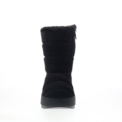 Aquatalia Alcee Waterproof L495201 Womens Black Suede Casual Dress Boots