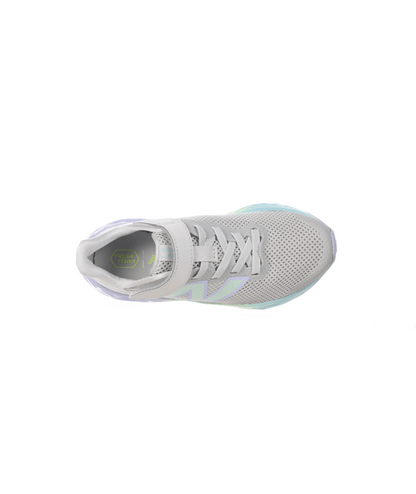 New Balance Kid's Fresh Foam Arishi v4 Bungee Lace with Strap Shoe Grey Matter