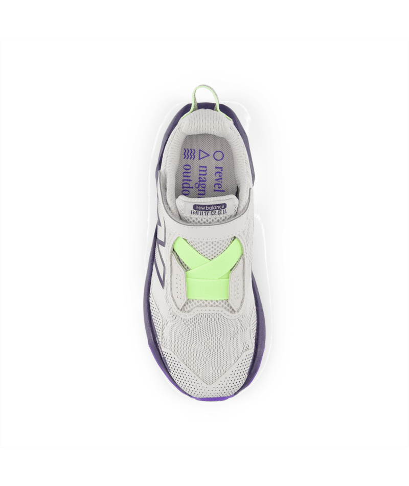 New Balance Kid's DynaSoft Nitrel Bungee Lace with Top Strap Shoe Grey/Indigo