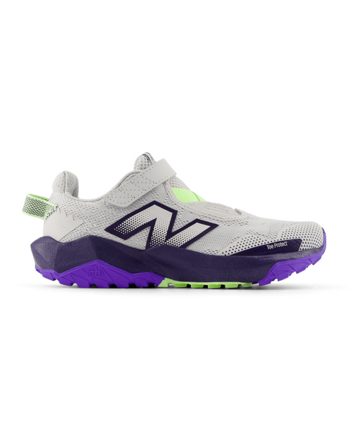 New Balance Kid's DynaSoft Nitrel Bungee Lace with Top Strap Shoe Grey/Indigo