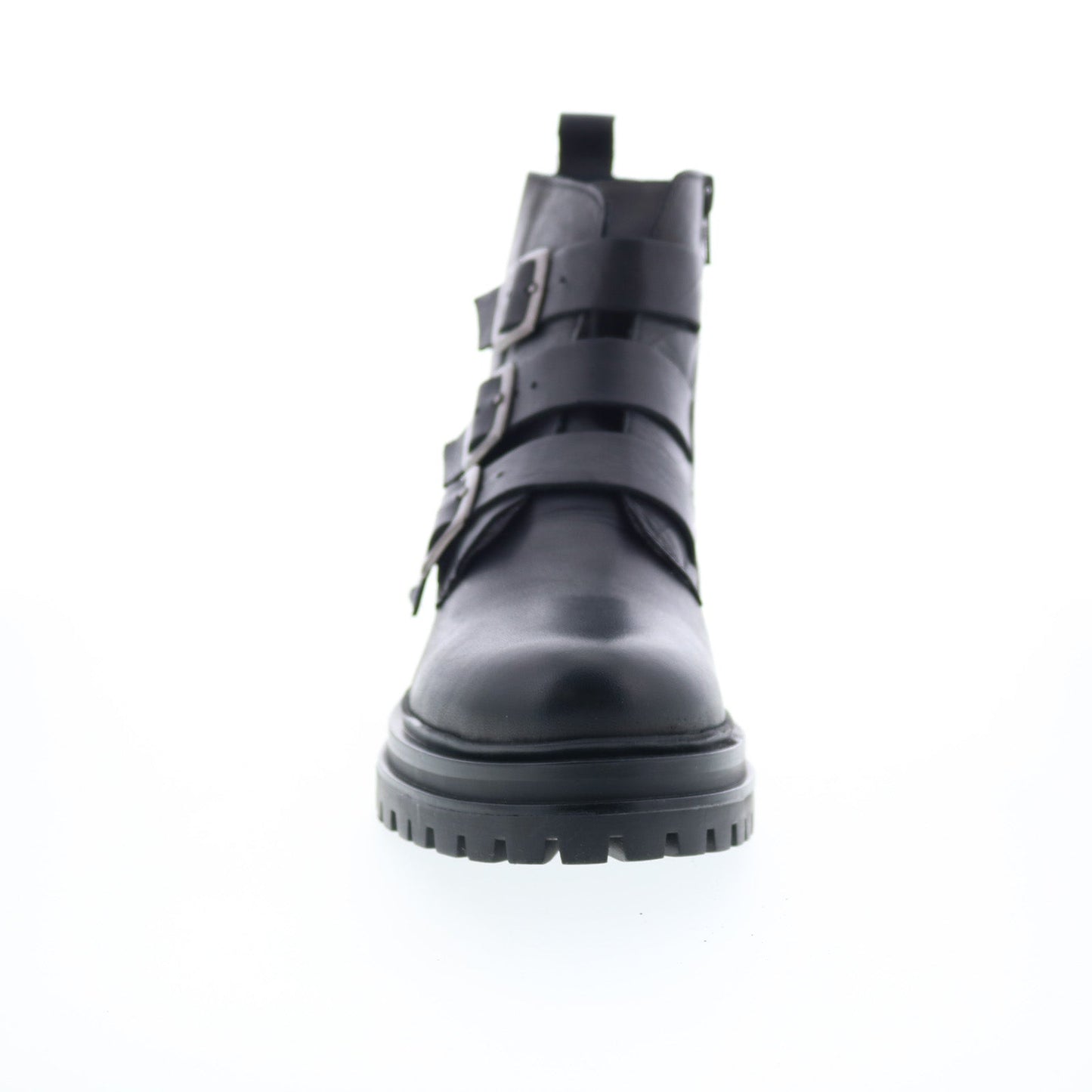 Miz Mooz Lorra Womens Black Leather Zipper Casual Dress Boots