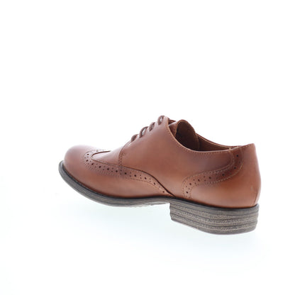Miz Mooz Luthur Womens Brown Oxfords & Lace Ups Wingtip & Brogue Shoes