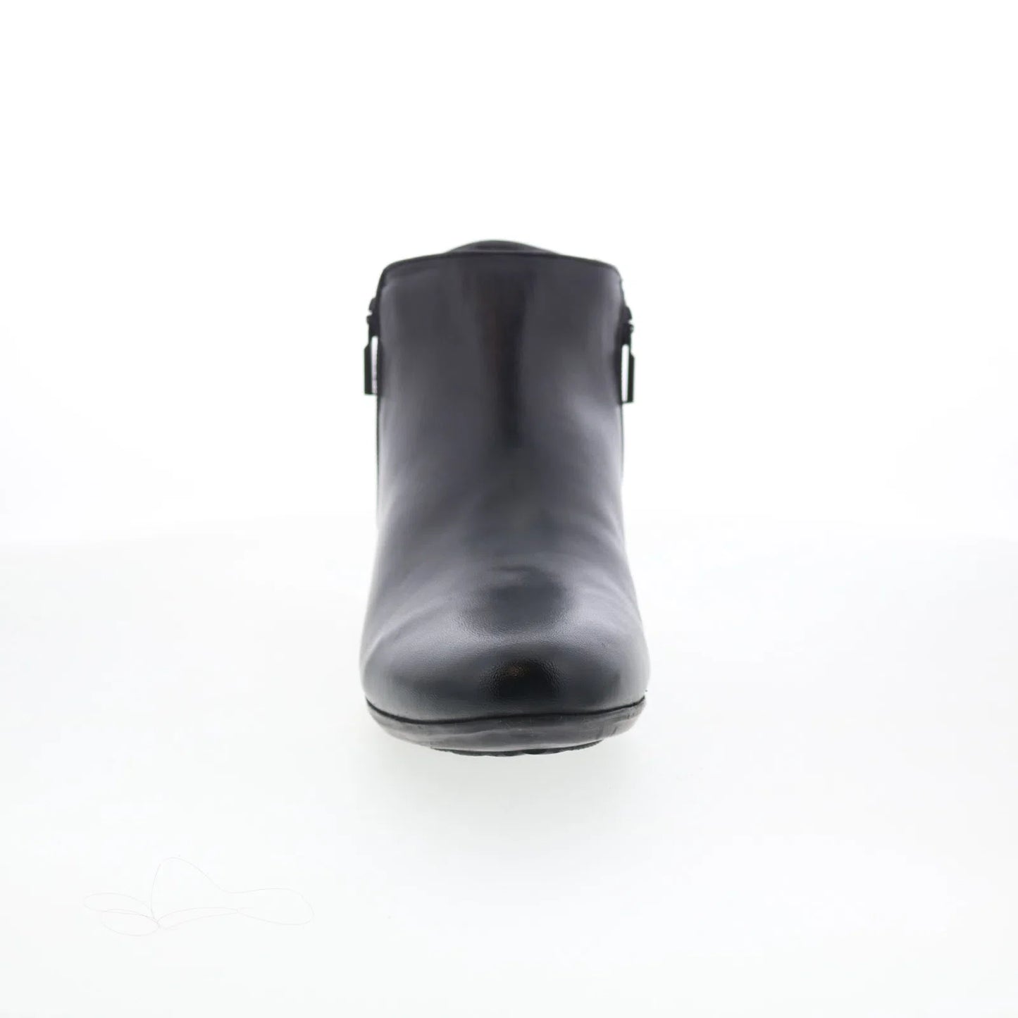 Trotters Mae T1762-001 Womens Black Leather Zipper Ankle & Booties Boots