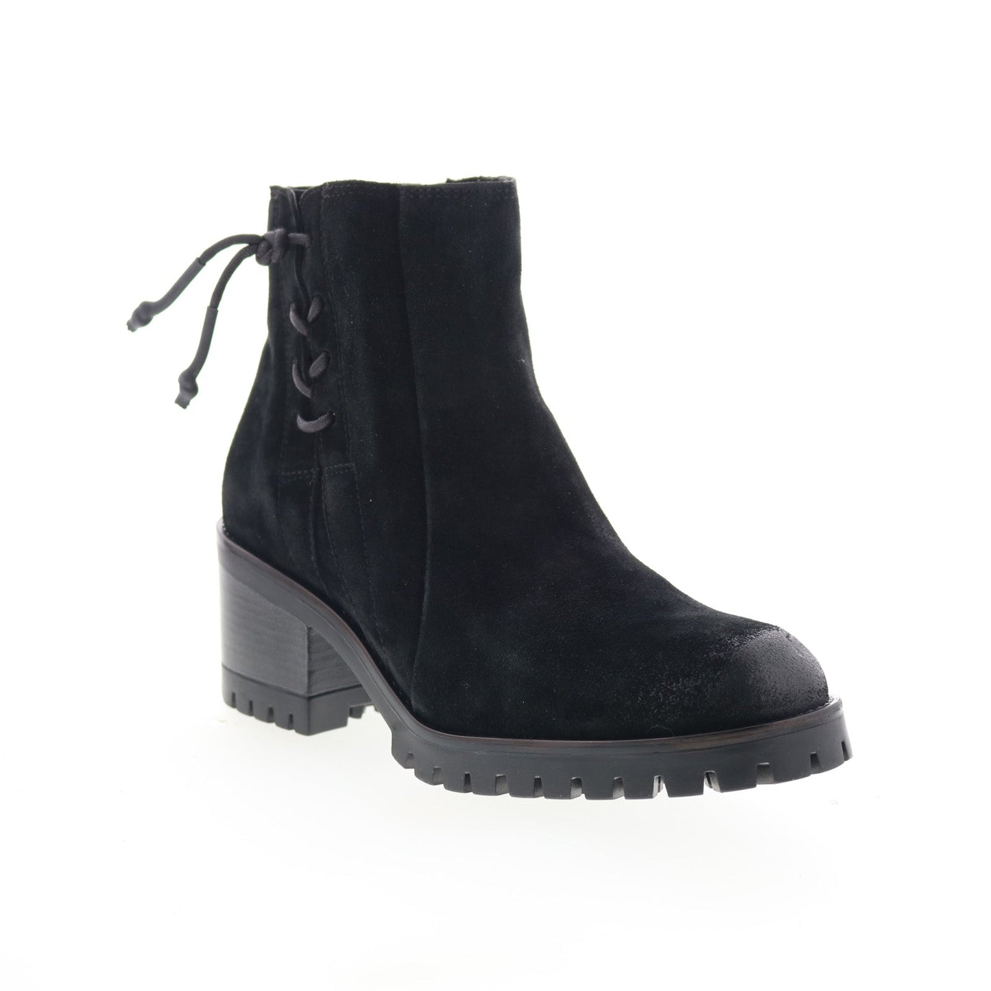 Miz Mooz Maiden Womens Black Suede Zipper Ankle & Booties Boots