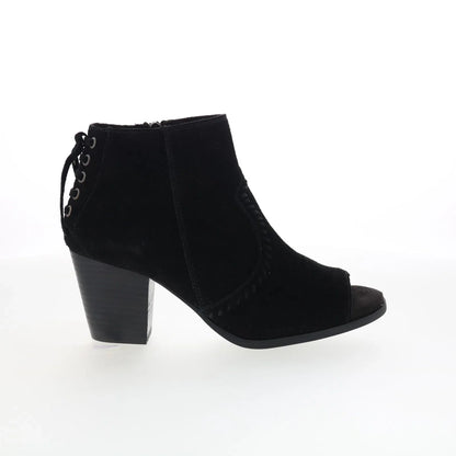 Minnetonka Melanie Bootie 81000 Womens Black Suede Ankle & Booties Boots