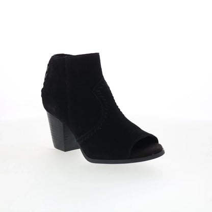 Minnetonka Melanie Bootie 81000 Womens Black Suede Ankle & Booties Boots