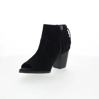 Minnetonka Melanie Bootie 81000 Womens Black Suede Ankle & Booties Boots