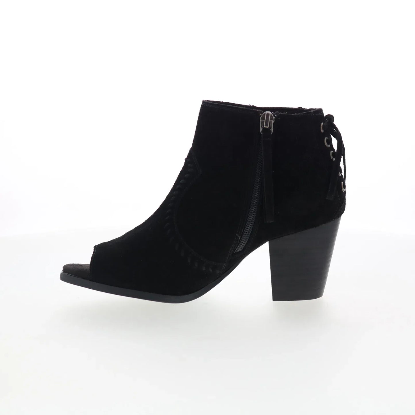 Minnetonka Melanie Bootie 81000 Womens Black Suede Ankle & Booties Boots