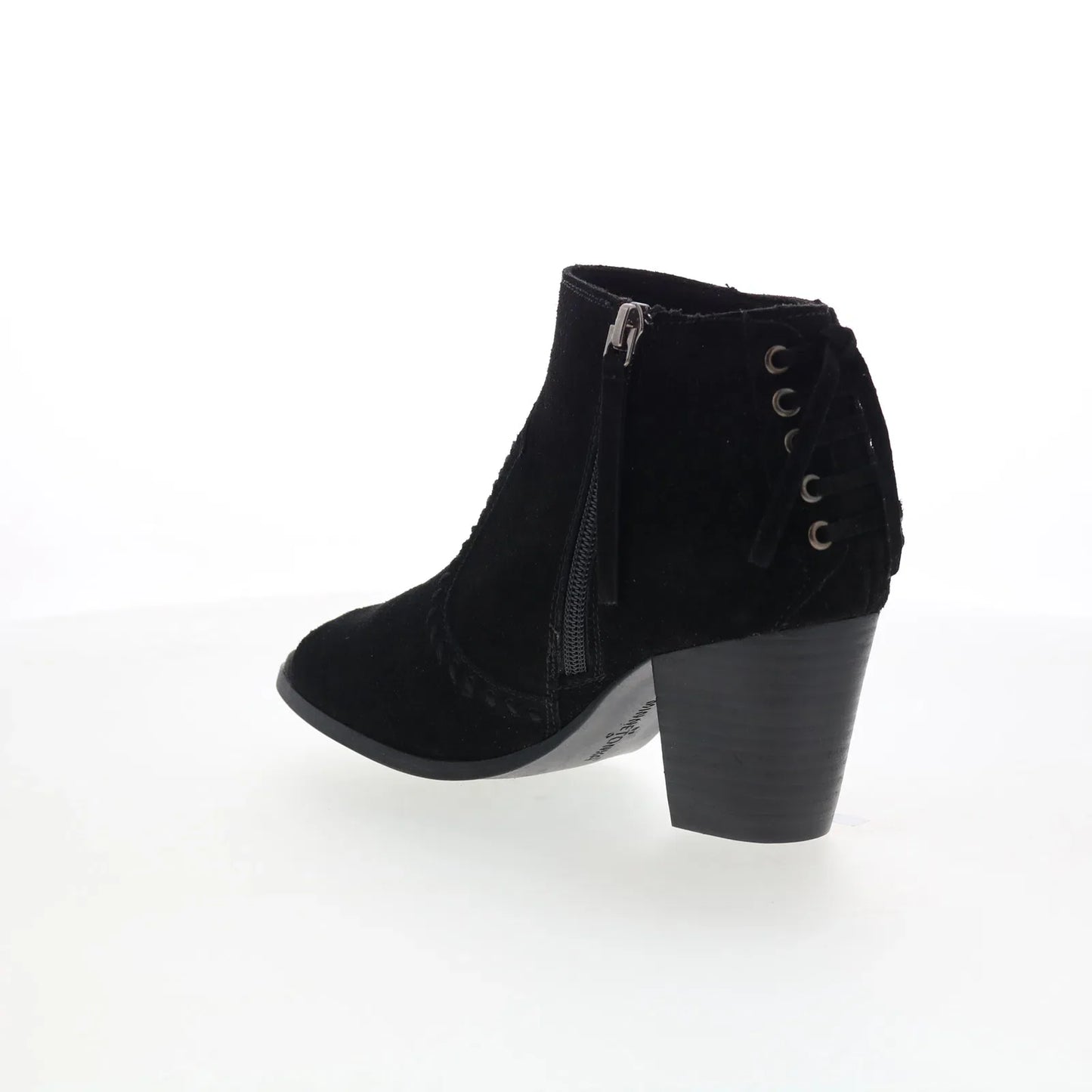 Minnetonka Melanie Bootie 81000 Womens Black Suede Ankle & Booties Boots