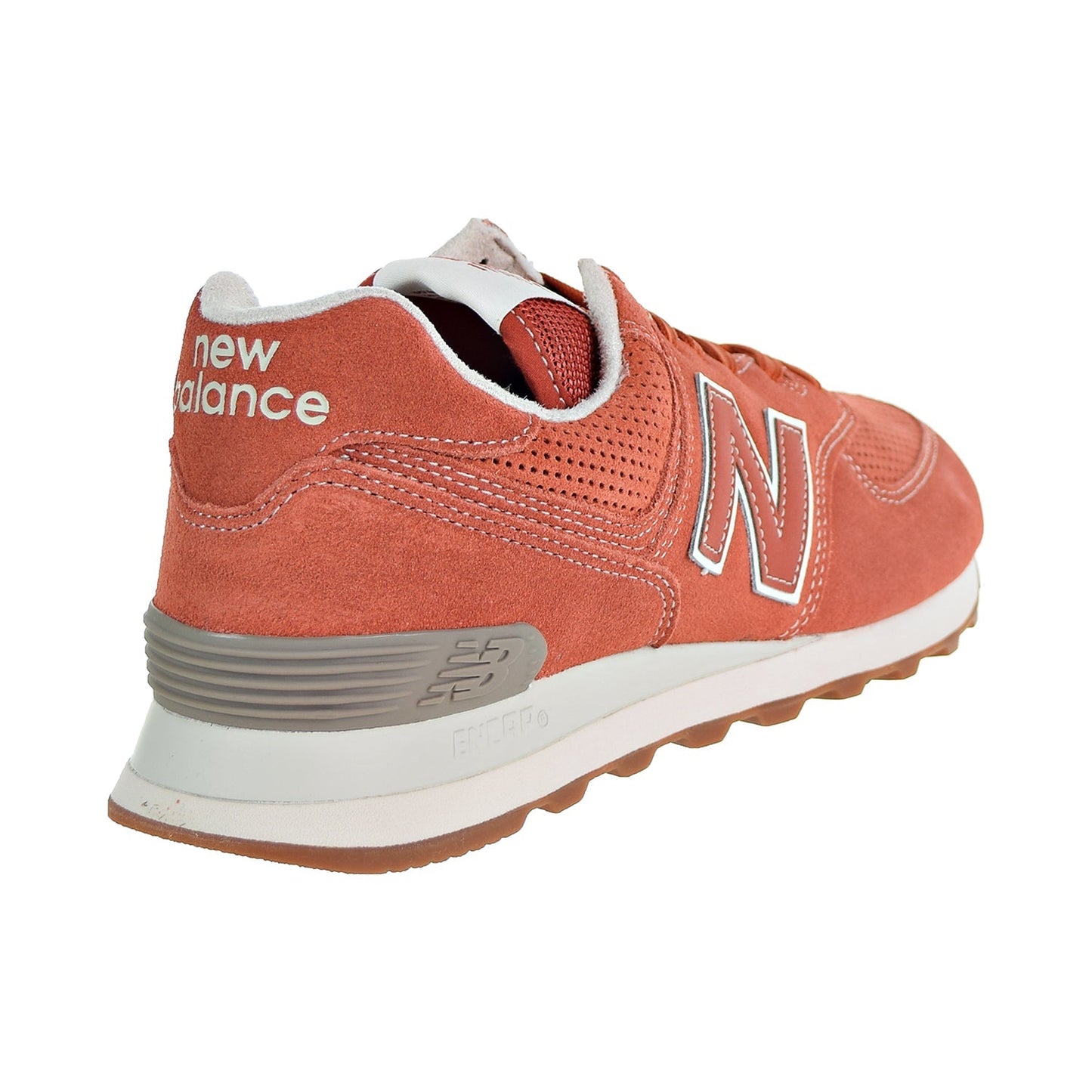 New Balance 574 Suede Men's Shoes Vintage Russet Orange
