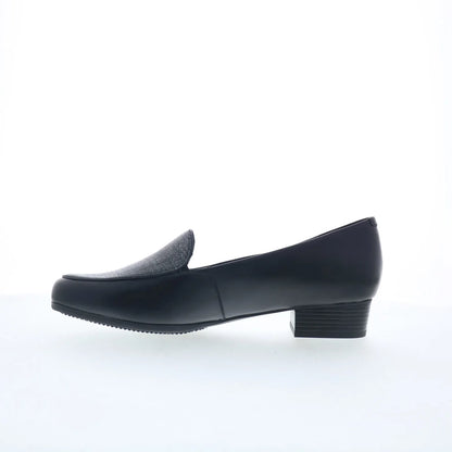 Trotters Monarch T1713-034 Womens Black Leather Slip On Loafer Flats Shoes