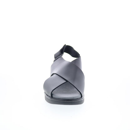 Fly London Nabi NABI058FLY-002 Womens Black Leather Slingback Sandals Shoes