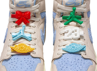 Women's Air Jordan 1 Retro Hi OG in Pale Ivory / Psychic Blue