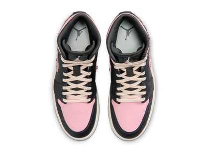 Women's Air Jordan 1 Mid SE in Anthracite / Metallic Silver