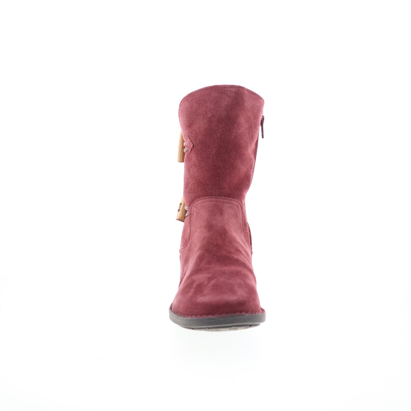 Miz Mooz Pamela Womens Burgundy Suede Zipper Casual Dress Boots