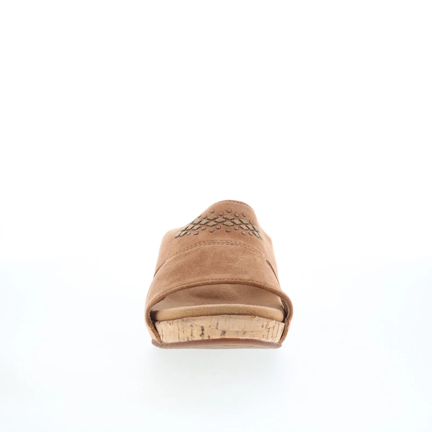 Spenco Passport Wedge SP1158SAD Womens Brown Wide Slides Sandals Shoes