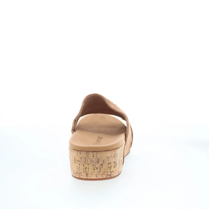 Spenco Passport Wedge SP1158SAD Womens Brown Wide Slides Sandals Shoes