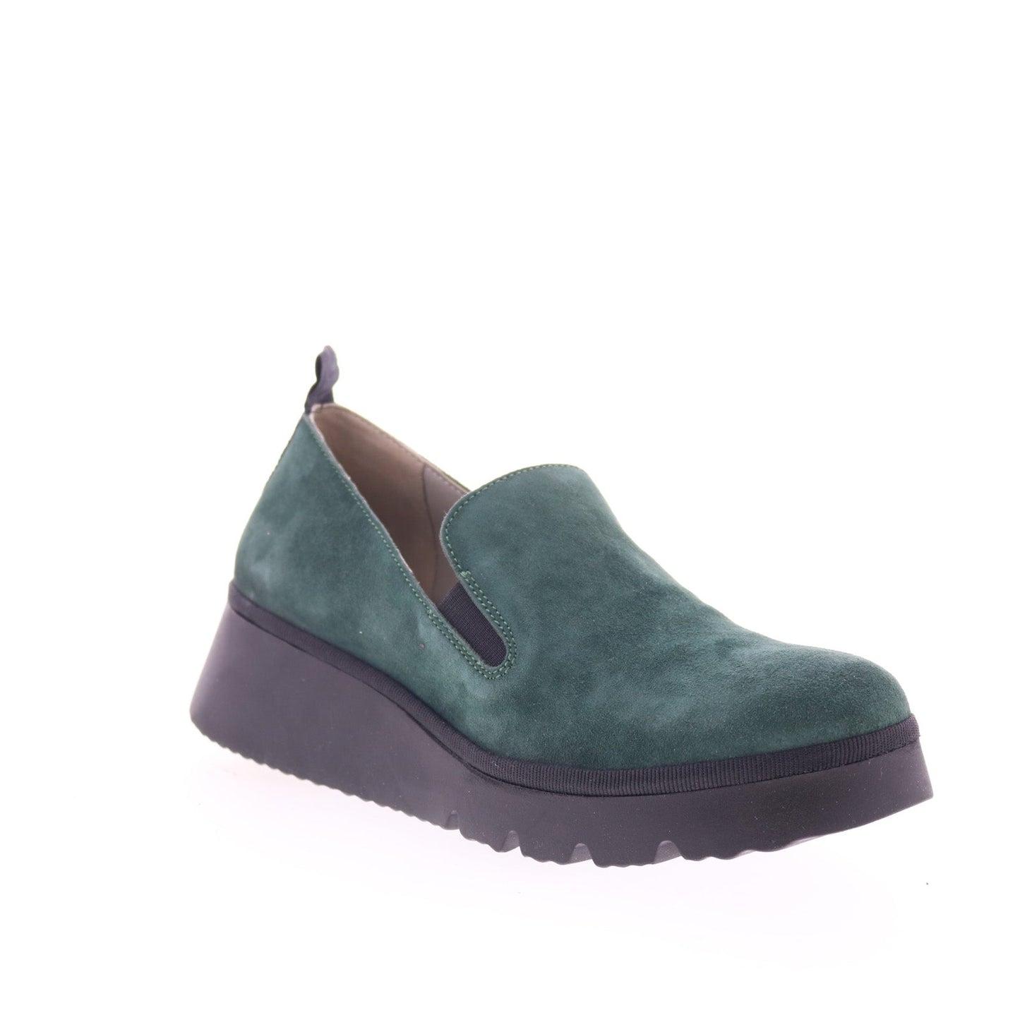 Fly London Pece PECE406FLY-002 Womens Green Loafers & Slip Ons Casual Shoes