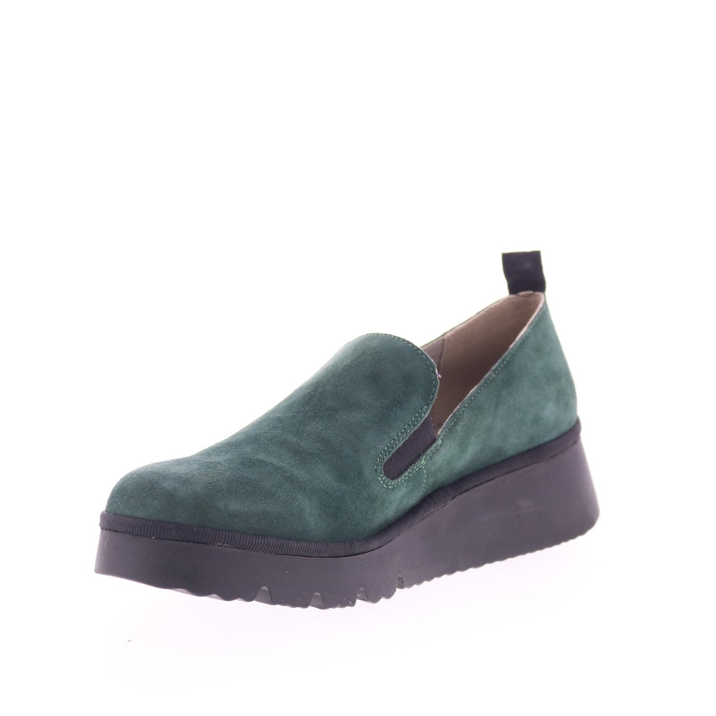 Fly London Pece PECE406FLY-002 Womens Green Loafers & Slip Ons Casual Shoes