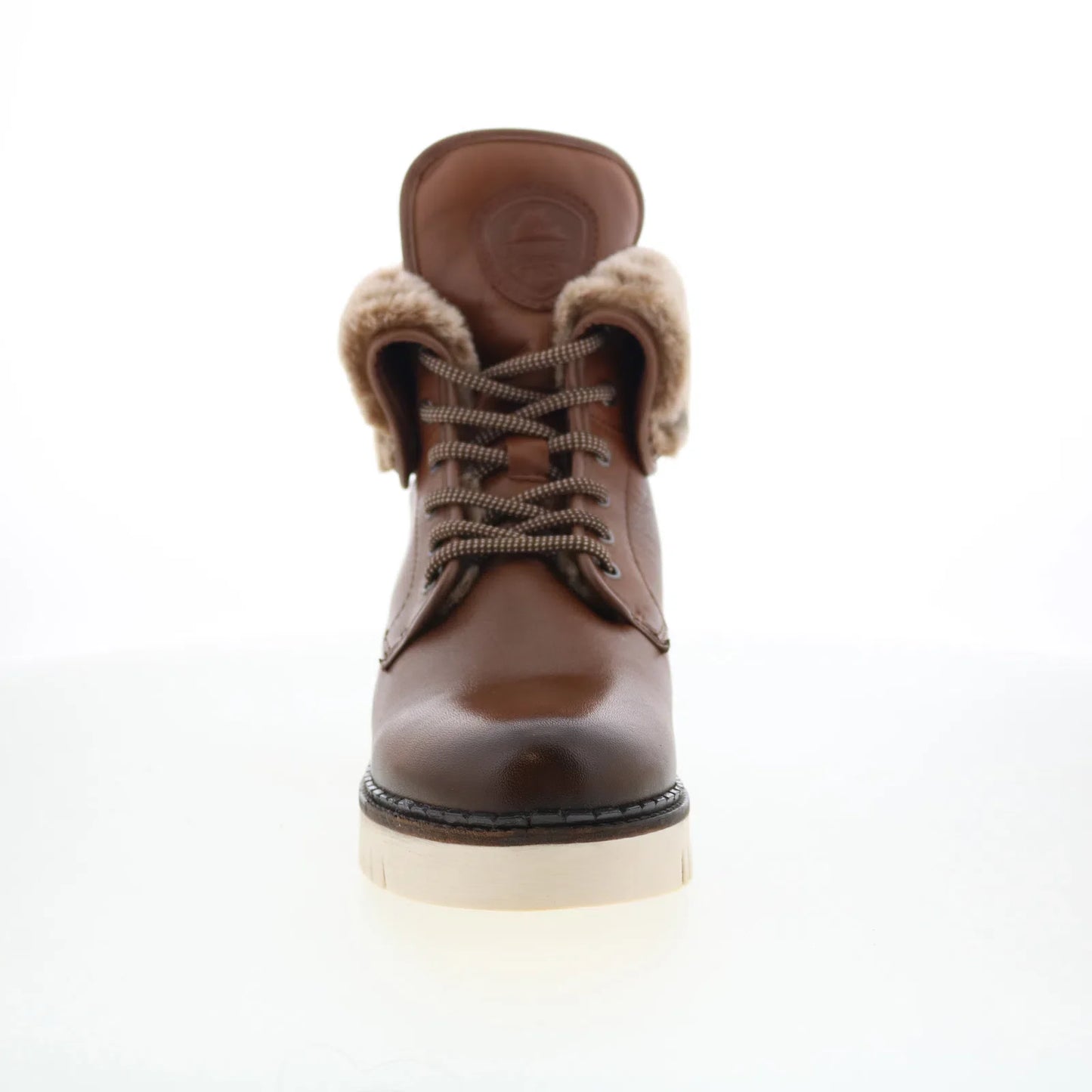 Pajar Petra PDPAB00306.01 Womens Brown Leather Lace Up Ankle & Booties Boots