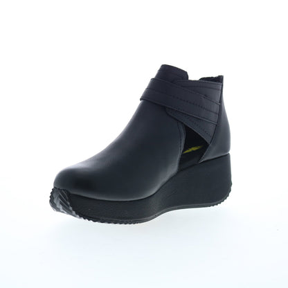 Volatile Flagstaff PV306 Womens Black Leather Zipper Ankle & Booties Boots