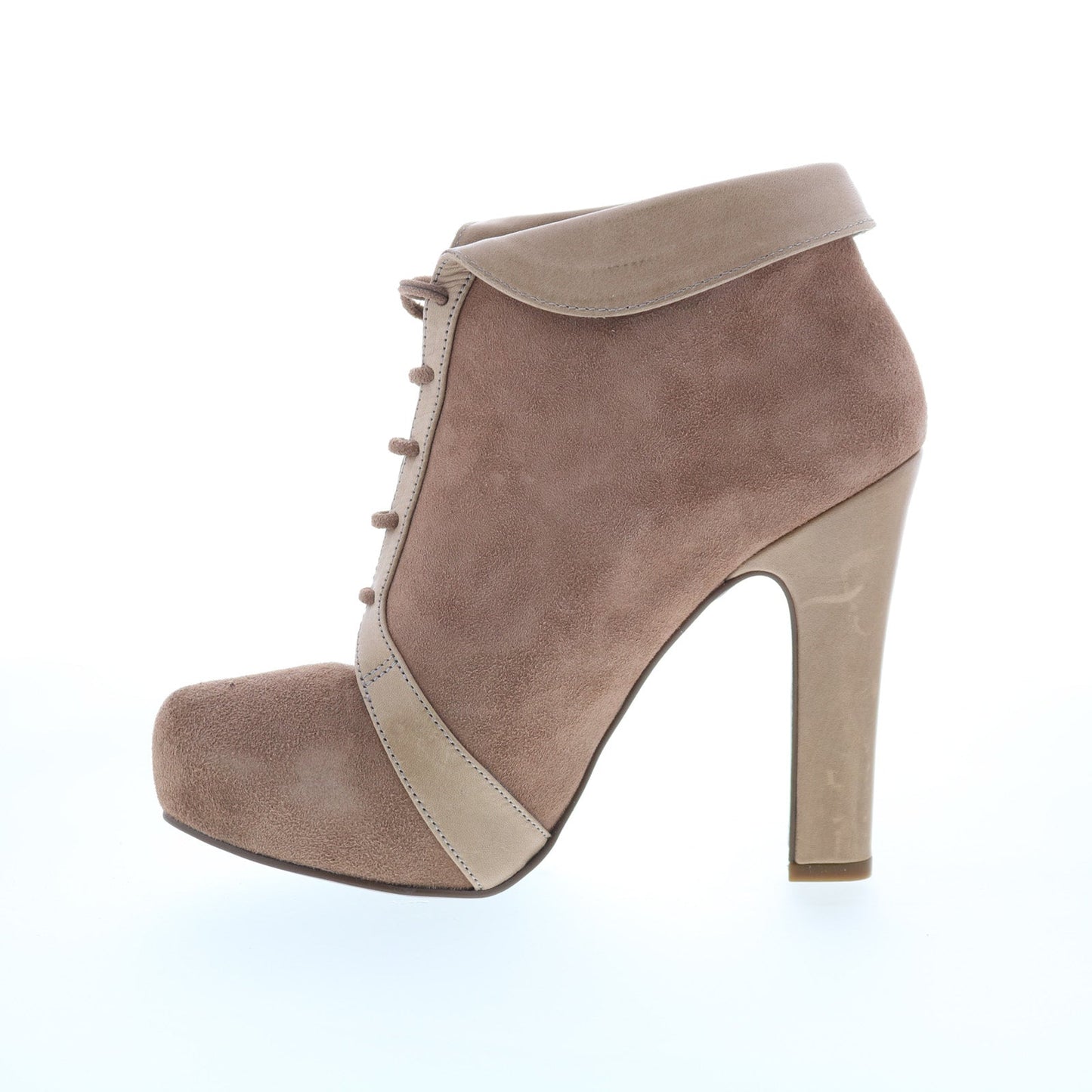 RD Company W-RD21 Womens Gray Suede Lace Up Pumps Heels Shoes