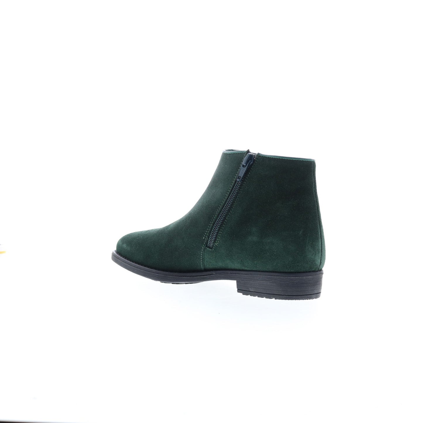 Bos. & Co. Rural Womens Green Suede Zipper Ankle & Booties Boots