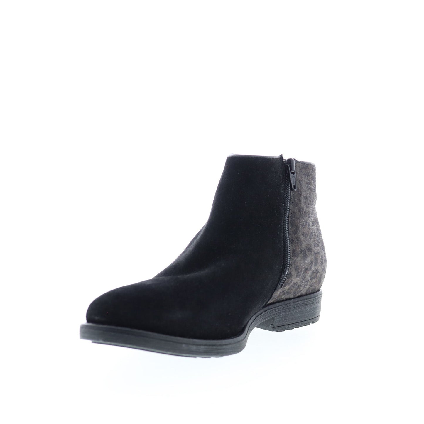 Bos. & Co. Rural Womens Black Suede Zipper Ankle & Booties Boots