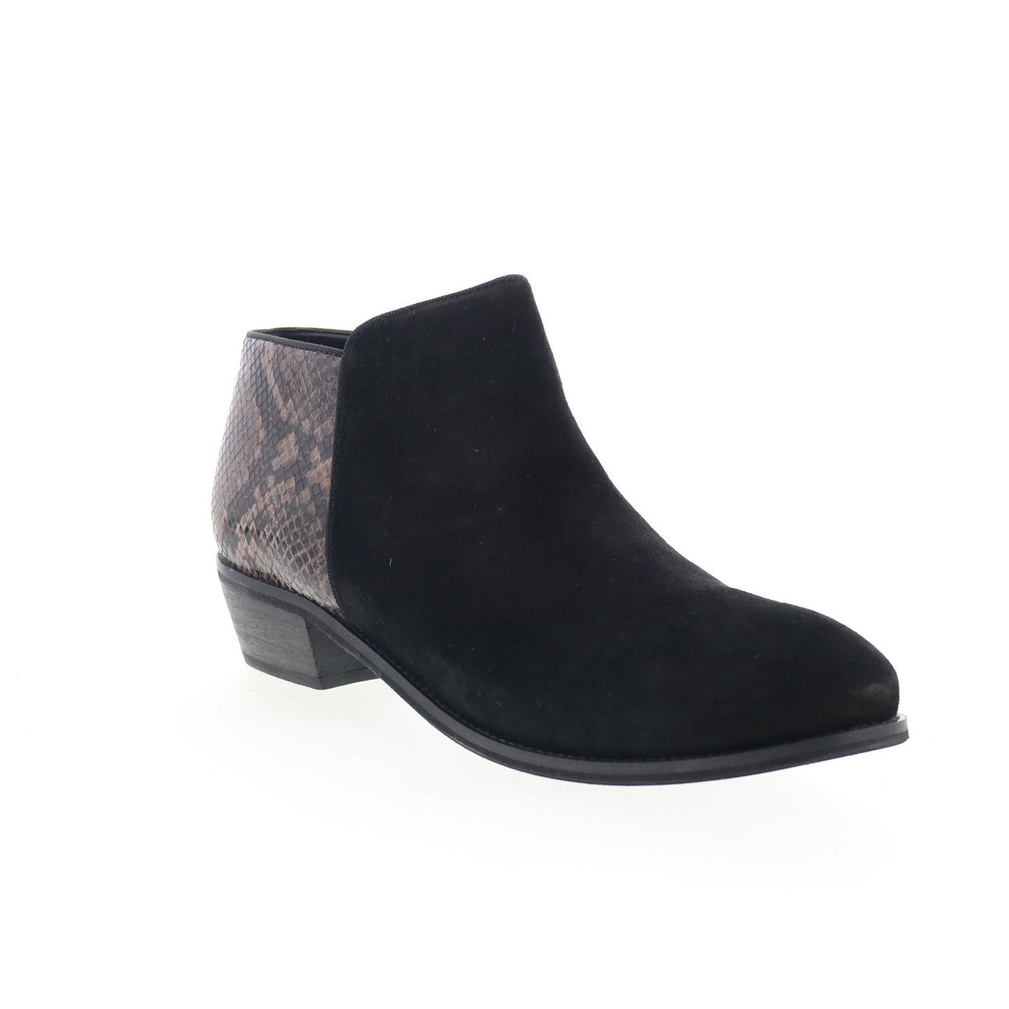 SoftWalk Rocklin S1457-023 Womens Black Leather Ankle & Booties Boots